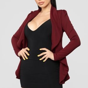 SOLD Burgundy Blazer
